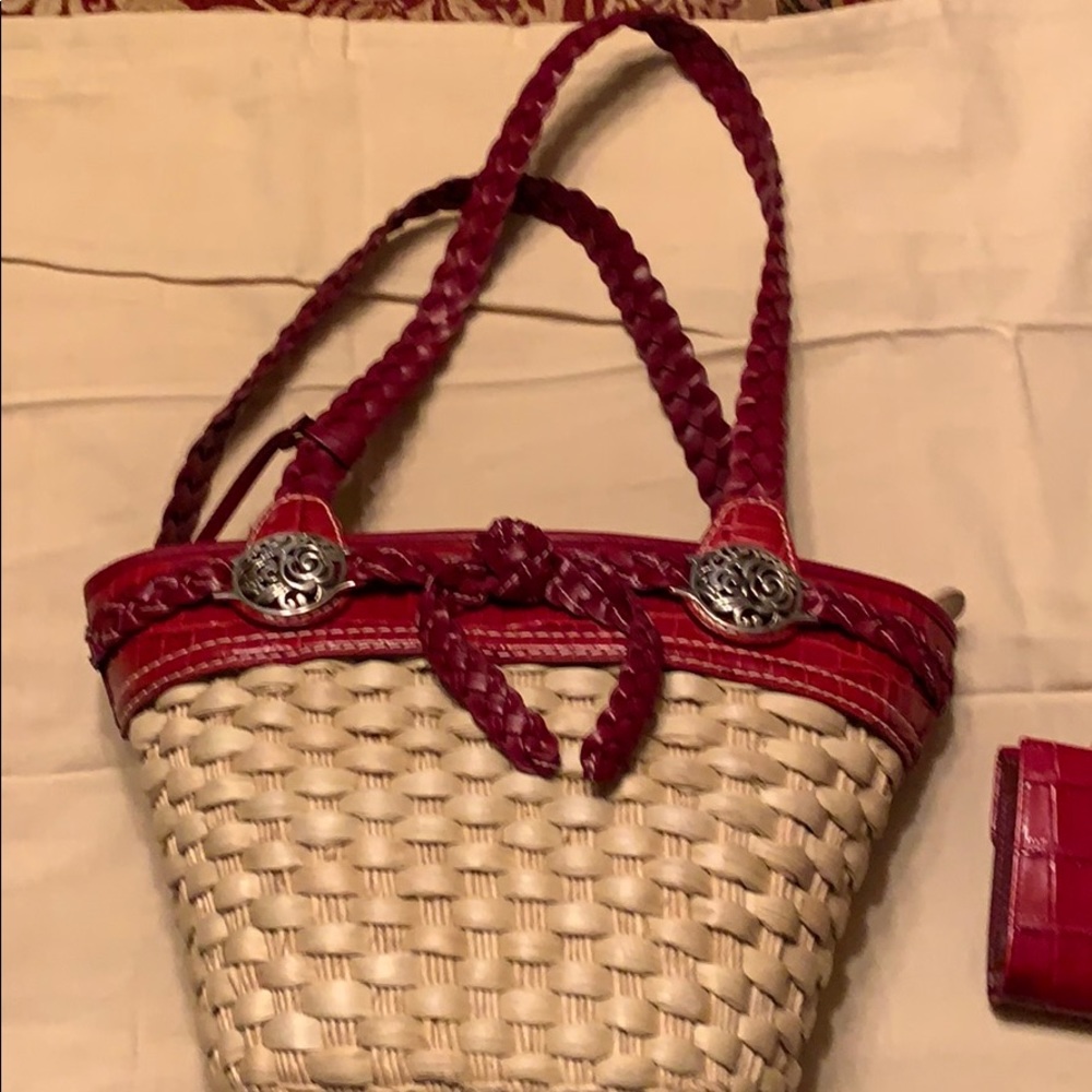 Brighton Candice Paprika Straw Bag